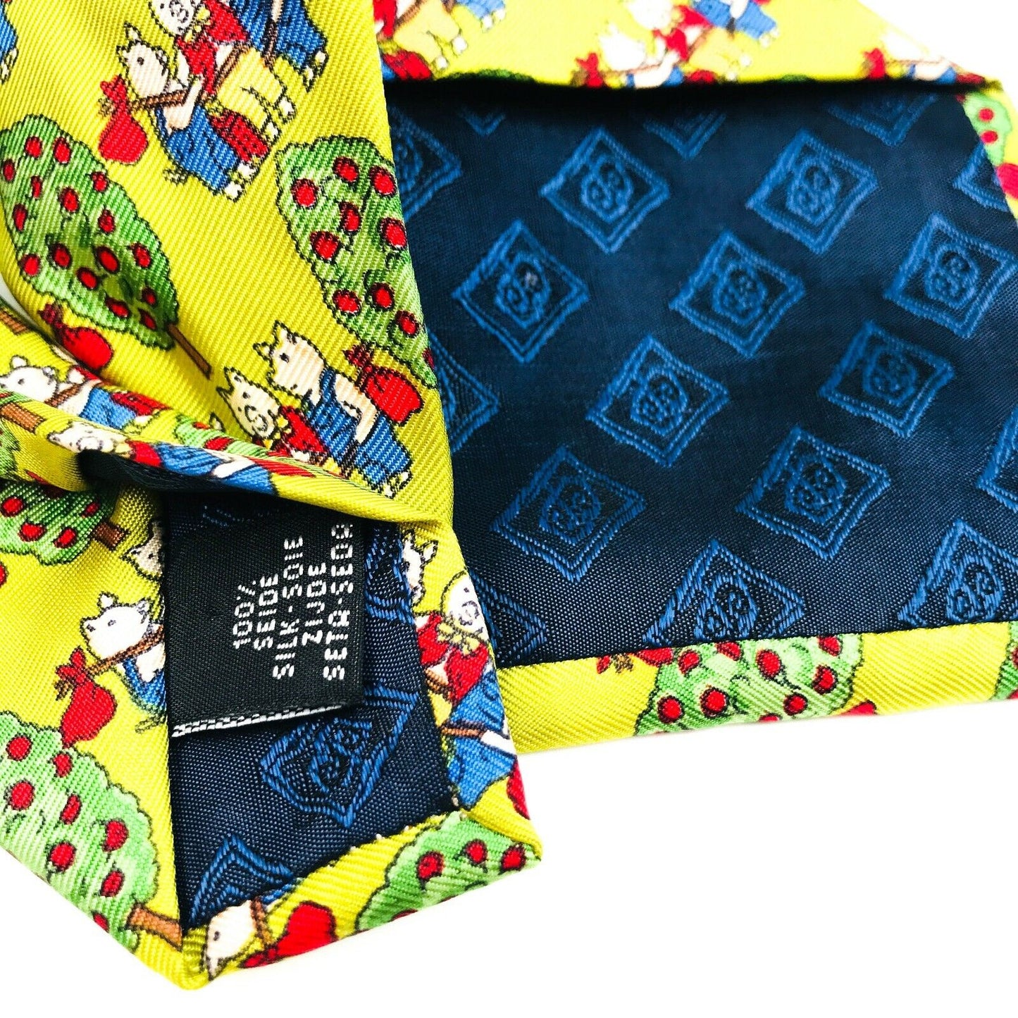 Springfield Yellow 100% Silk Tie