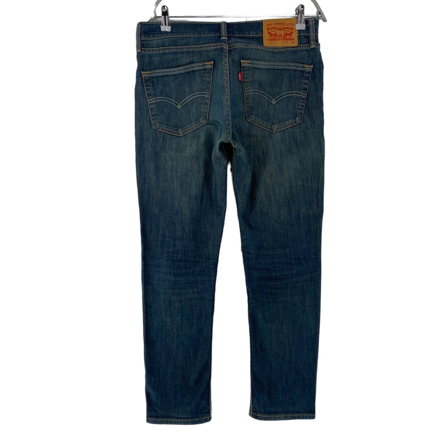 Levi's 511 Dunkelblaue Stretch-Jeans in Slim Fit, W31 L30