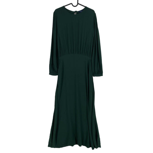 GANT Green Flowing Crepe Long Sleeves Dress Size EU 36 UK 8 US 6