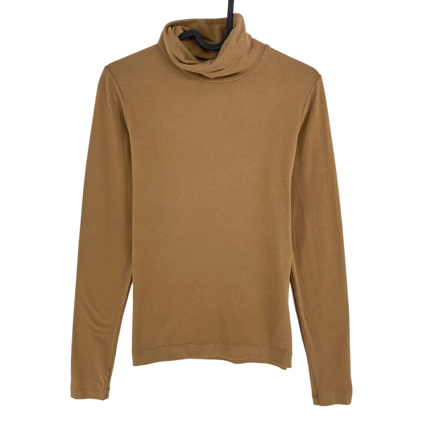 GANT Brown Jersey Turtle Neck Long Sleeves T Shirt Size S