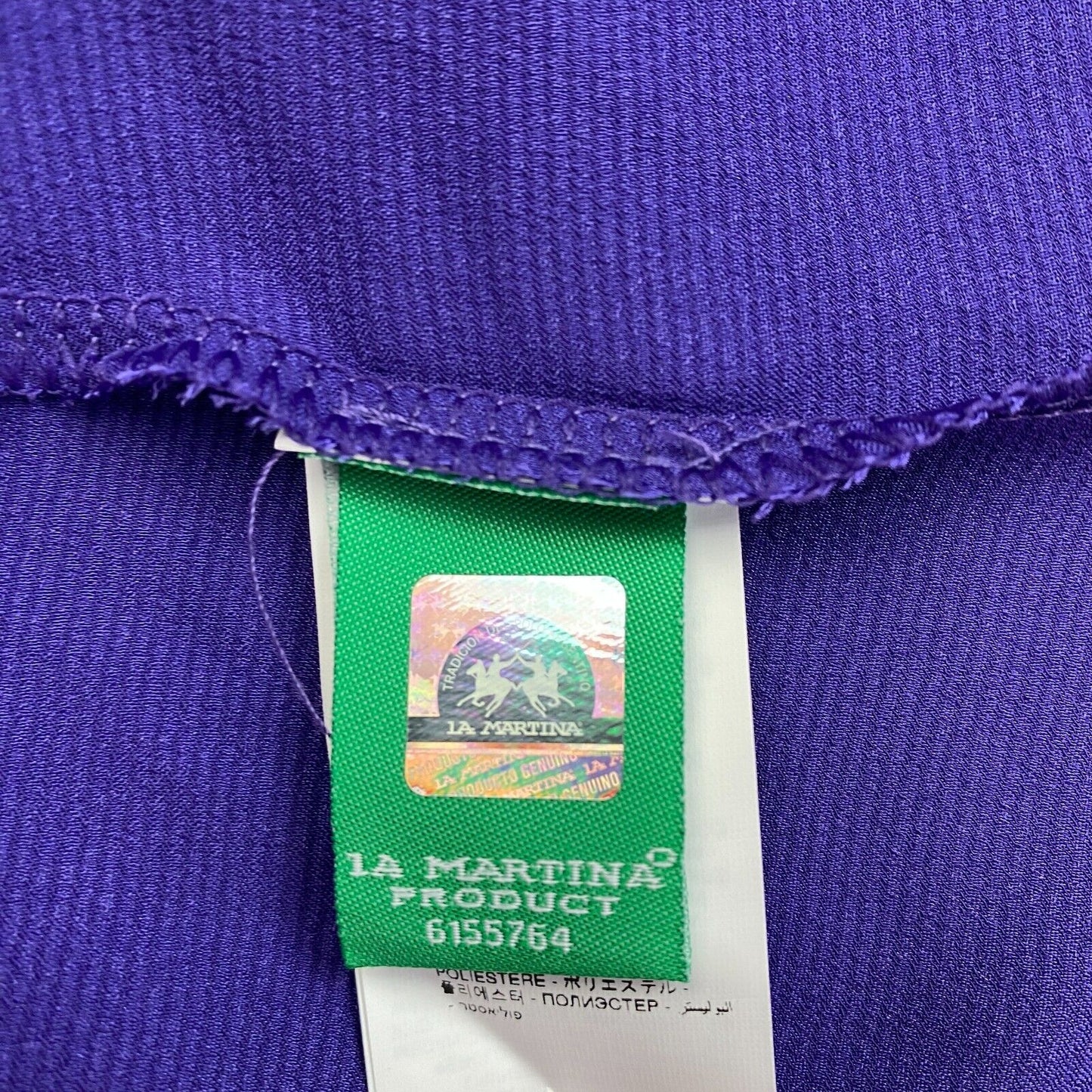 LA MARTINA Purple Long Sleeves Shiny George Blouse Shirt Size 2 / S