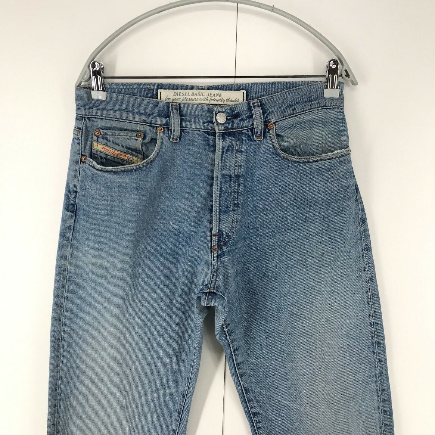 Diesel FELLOW Blue Regular Straight Fit Jeans W32 L30 Made In Italy