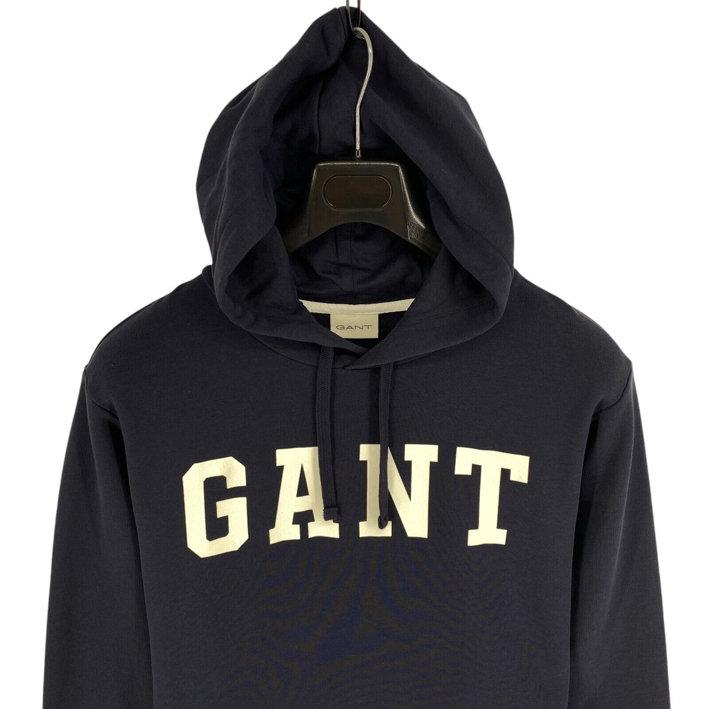 GANT Men Navy Blue Logo Hoodie Sweater Jumper Size 2XL XXL