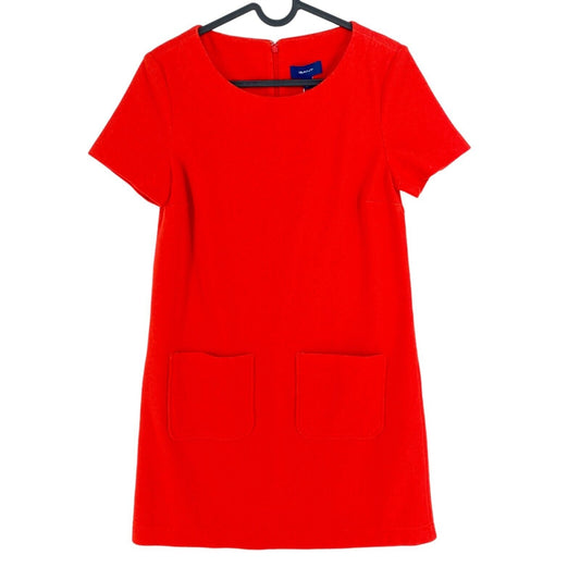 GANT Red Tech Prep Jersey Pique A Line Dress Size EU 34 UK 6 US 4