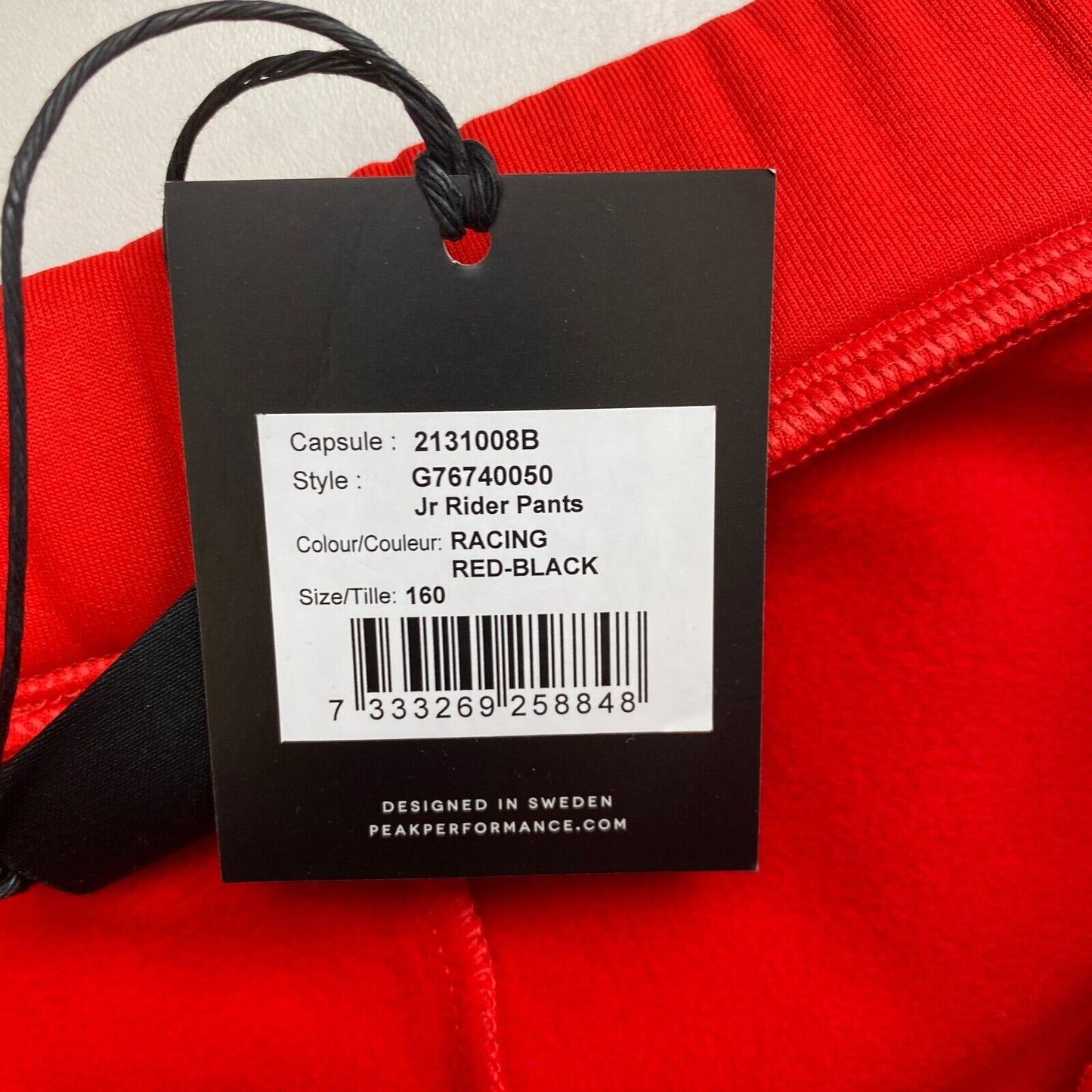 Peak Performance Jr Red Rider Pants Size 160 cm