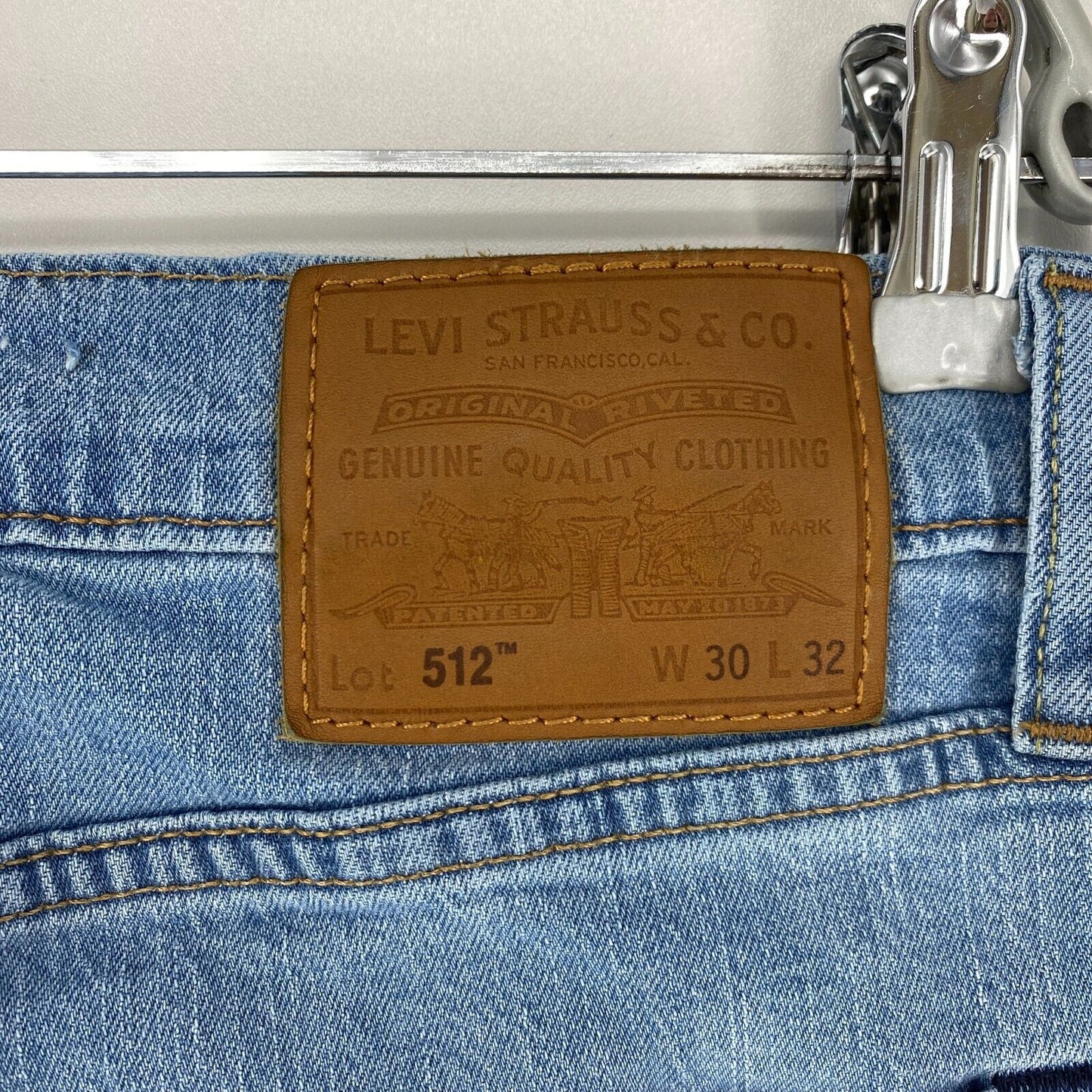 Levi's Premium 512 Blue Slim Tapered Fit Jeans Size W30 L32