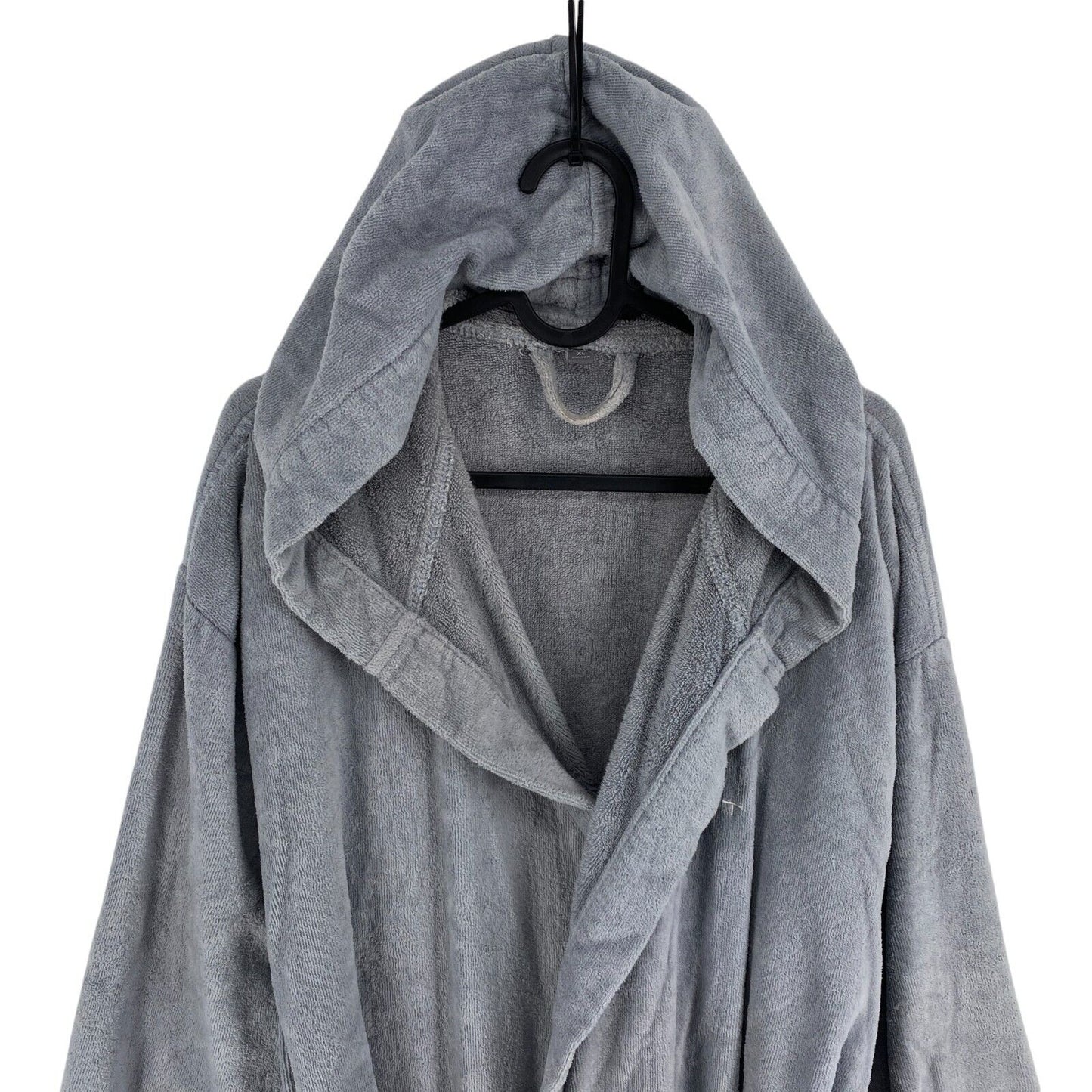 GANT Grey 100% Cotton Hooded Robe Size Unisex XL