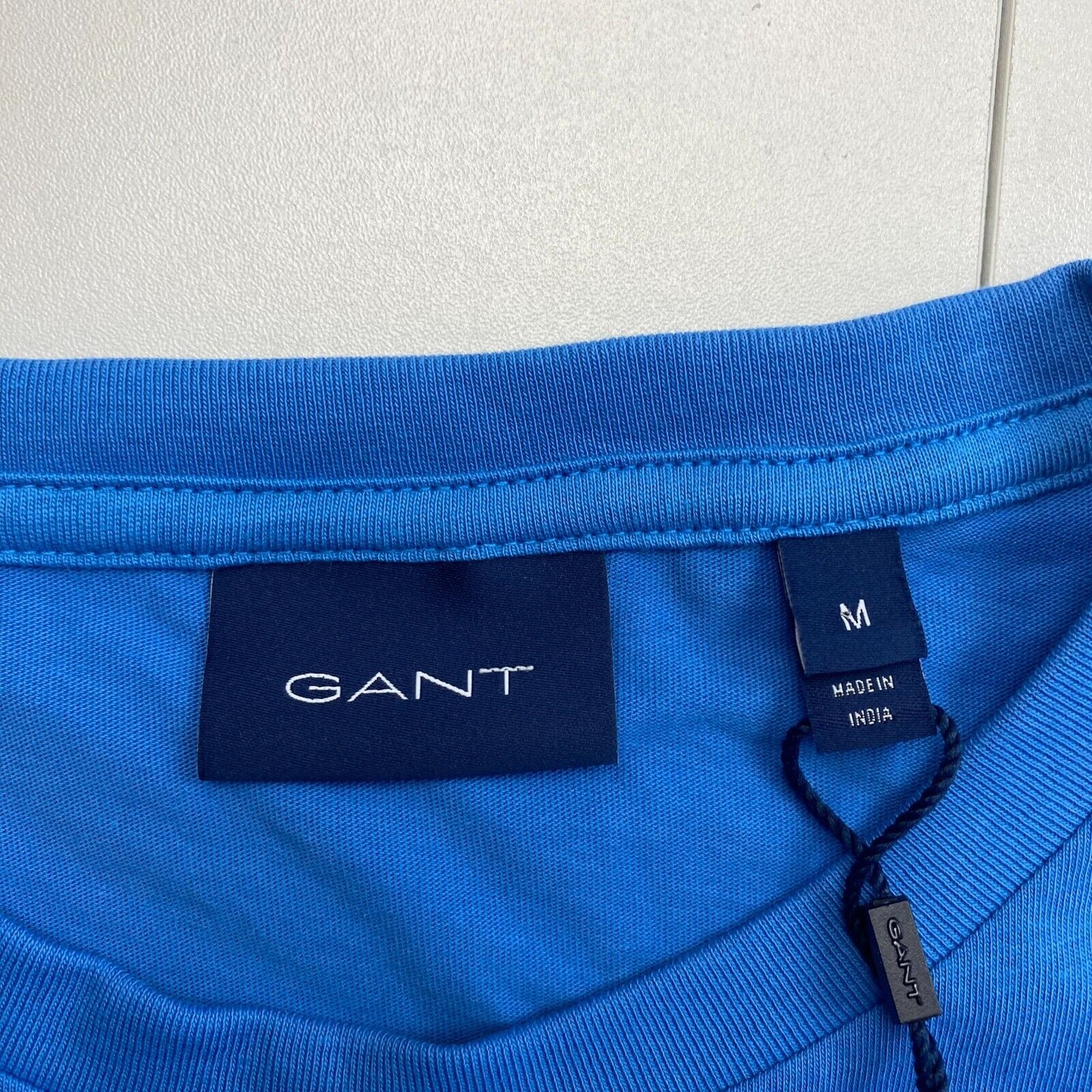 GANT Men Blue Original Crew Neck Short Sleeves T Shirt Size M