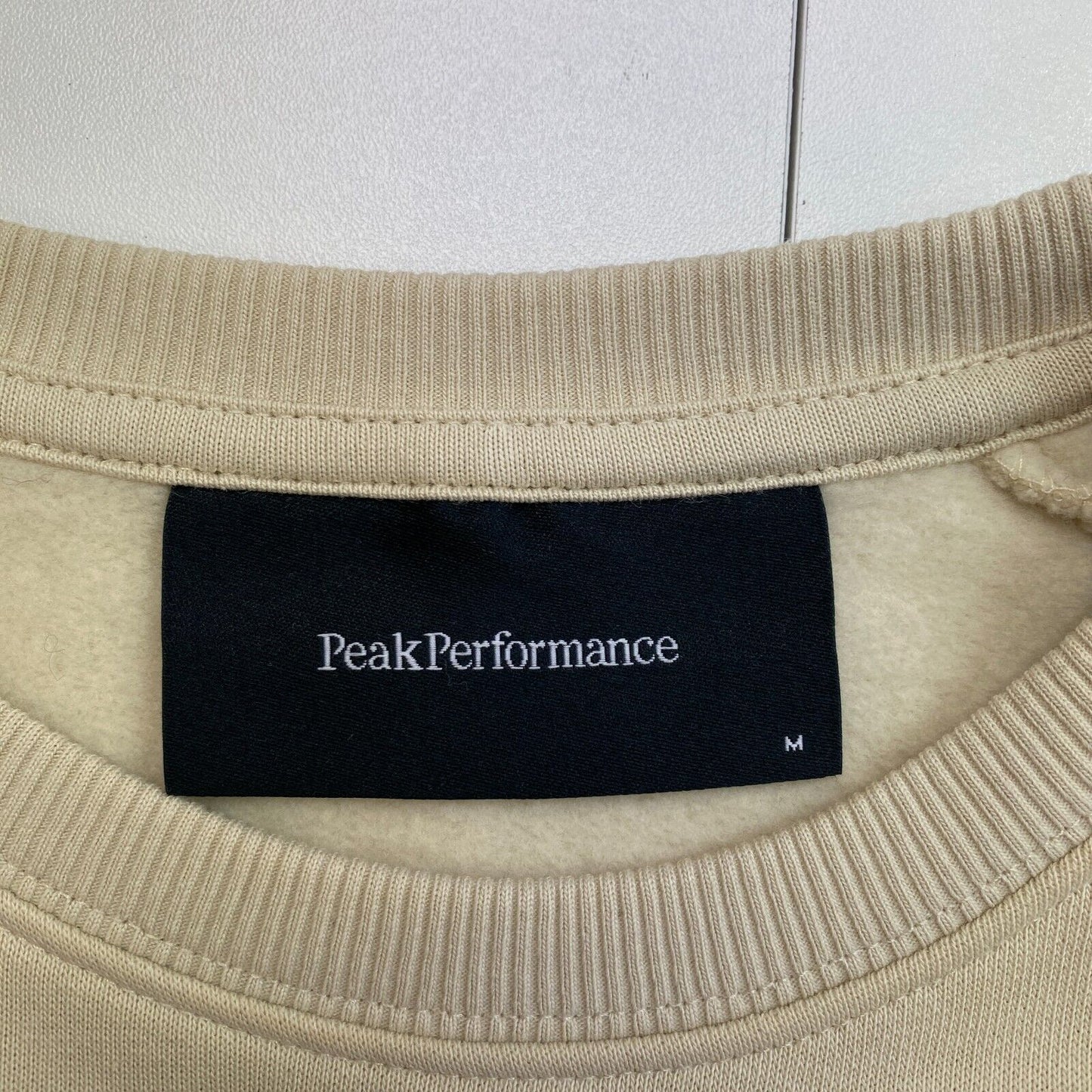 Peak Performance Women Beige Original Crew Neck Sweater Jumper Size M