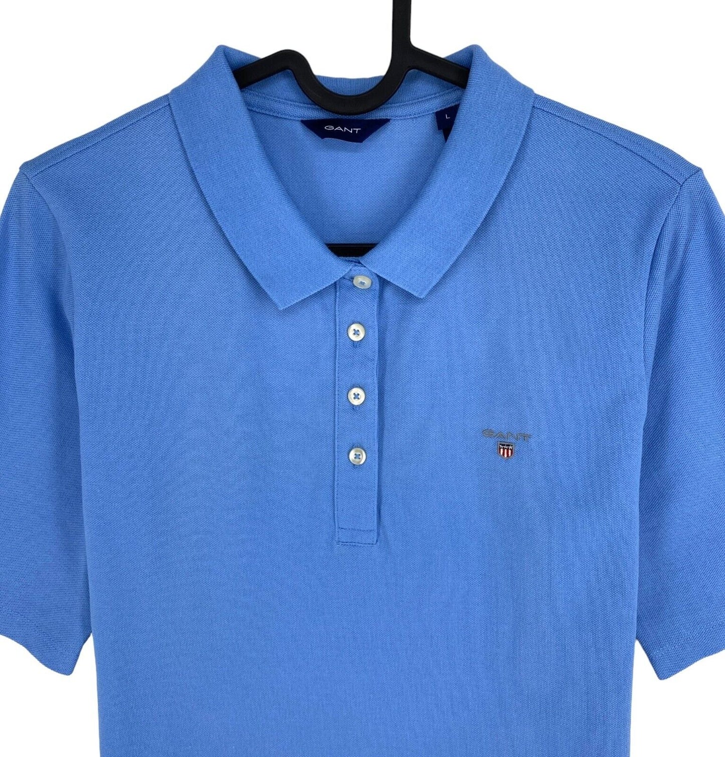 GANT Women Blue Original Pique Polo Shirt Size L