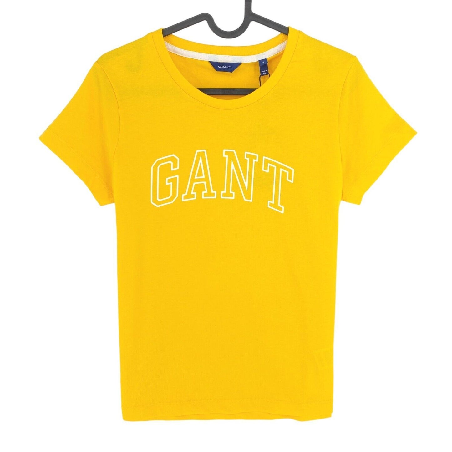 GANT Yellow Arch Logo Crew Neck T  Shirt Size S