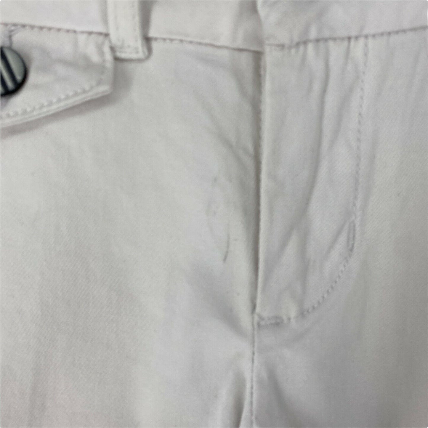 Baby Phat Women White Stretch Regular Fit Chino Shorts Size W28