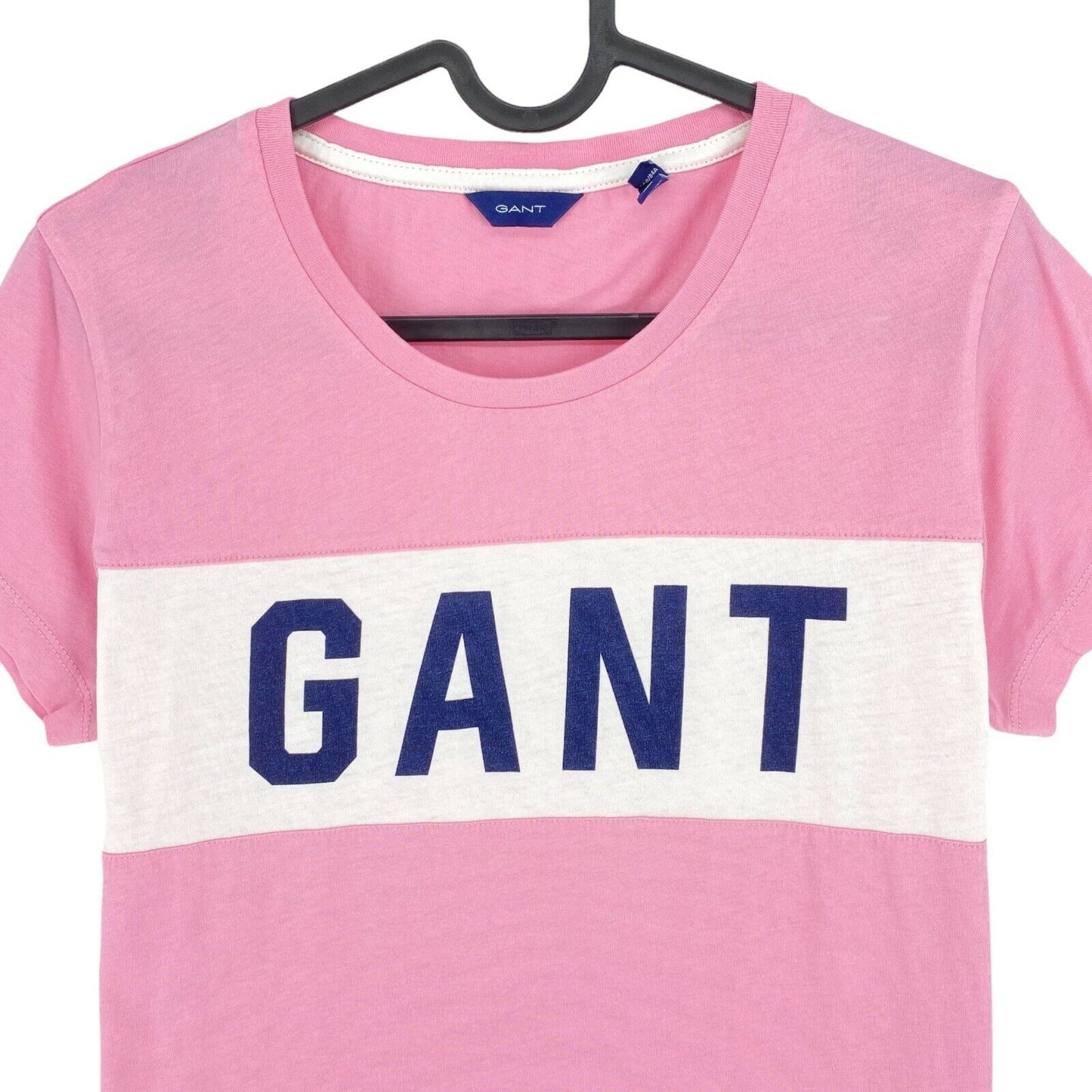 GANT Pink Crew Neck T Shirt Top Size M