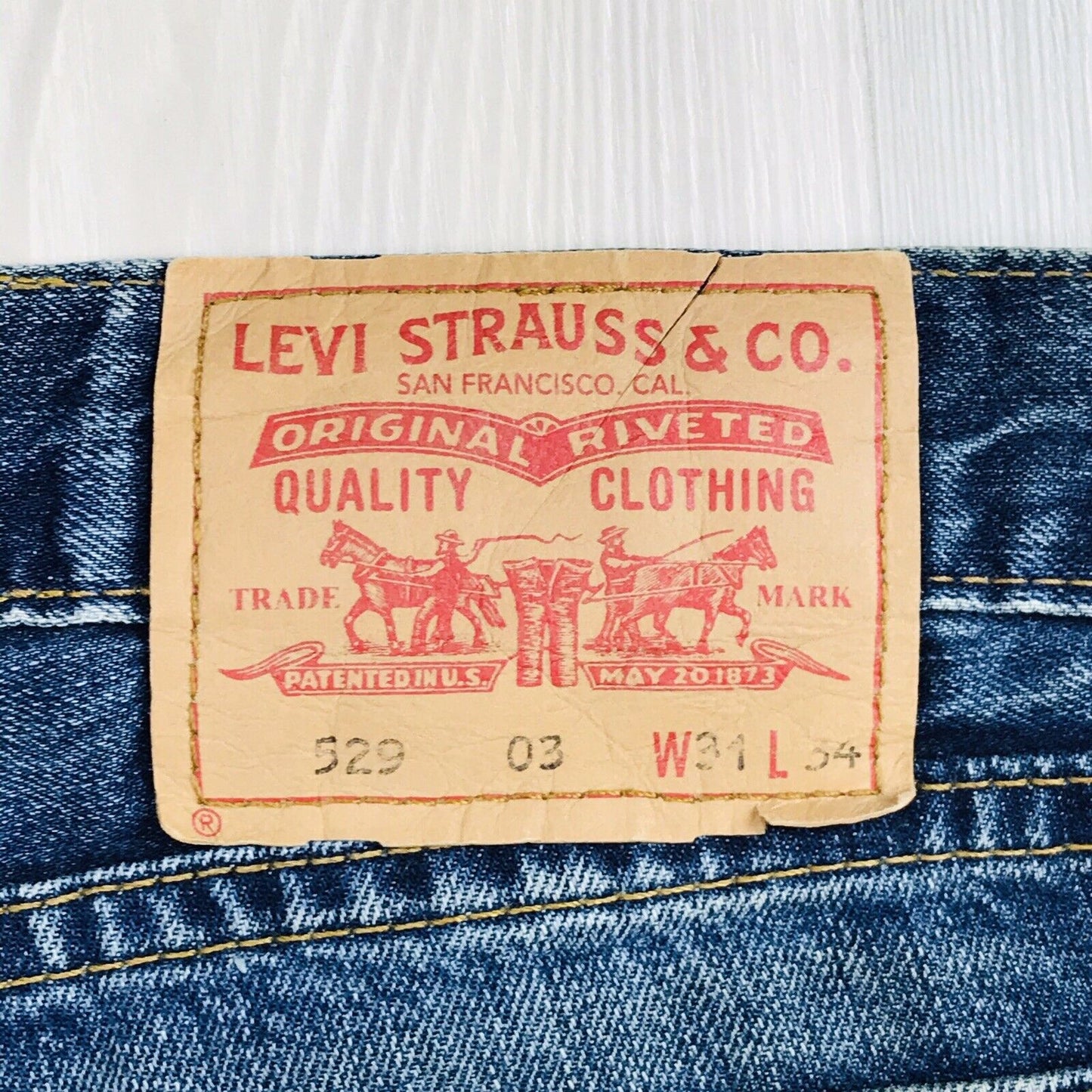 Vintage Levi's Women 529 03 Blue Moms Regular Bootcut Fit Jeans W31 L32