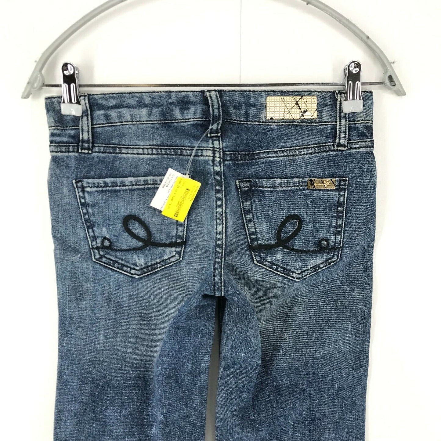 Seven7 Women Blue Skinny Fit Distressed Jeans Size W24