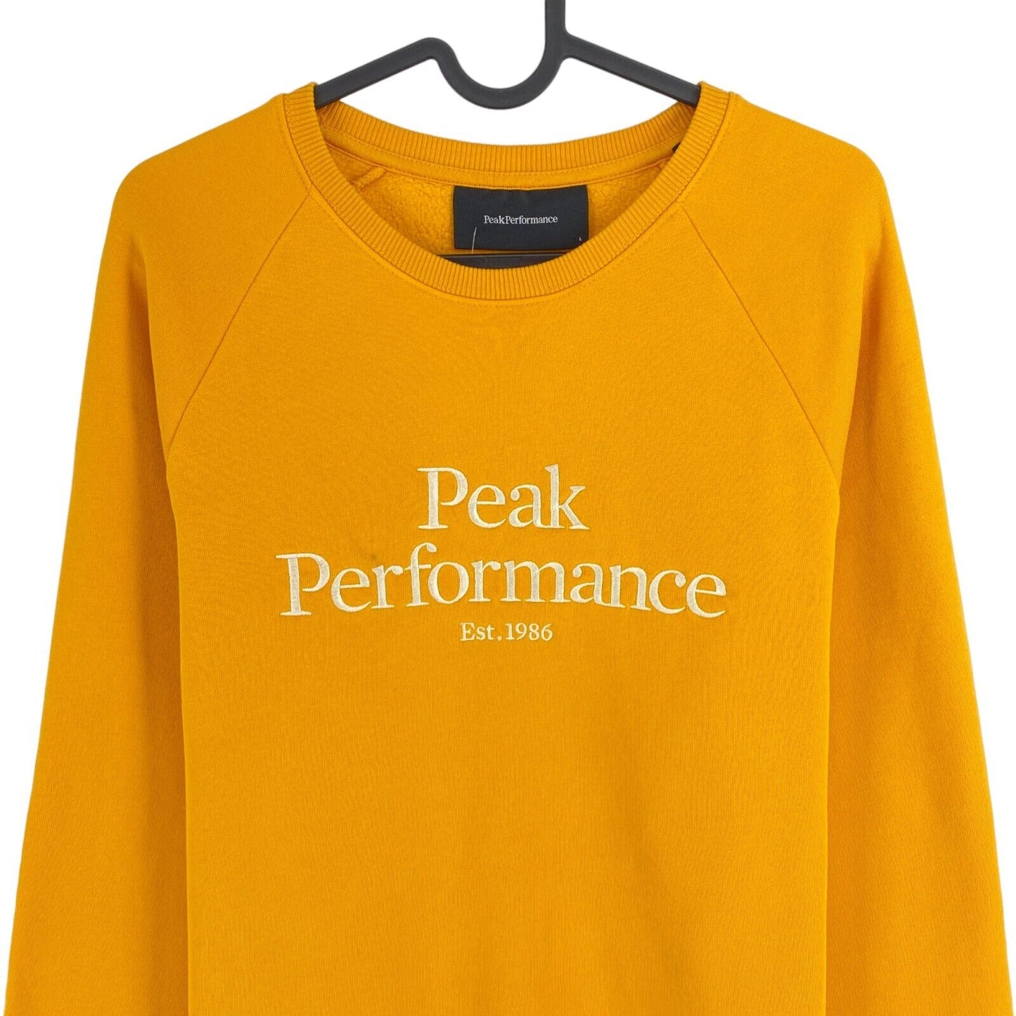 Peak Performance Yellow Original Crew Neck Sweater Jumper Size L