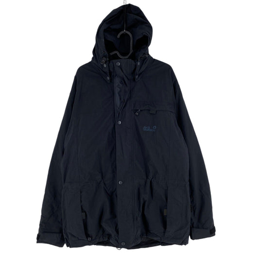 Jack Wolfskin Texapore 2-en-1 Veste à capuche noire Manteau Taille S