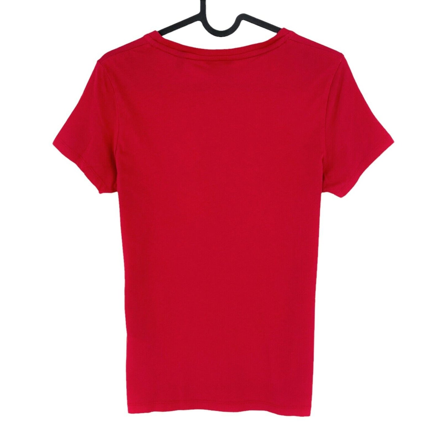 GANT T-Shirt mit Rundhalsausschnitt und großem Logo, Rot, Größe S