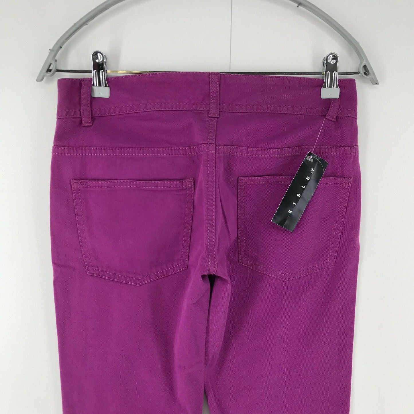 SISLEY Women Purple Regular Straight Fit Jeans Size 38 W28