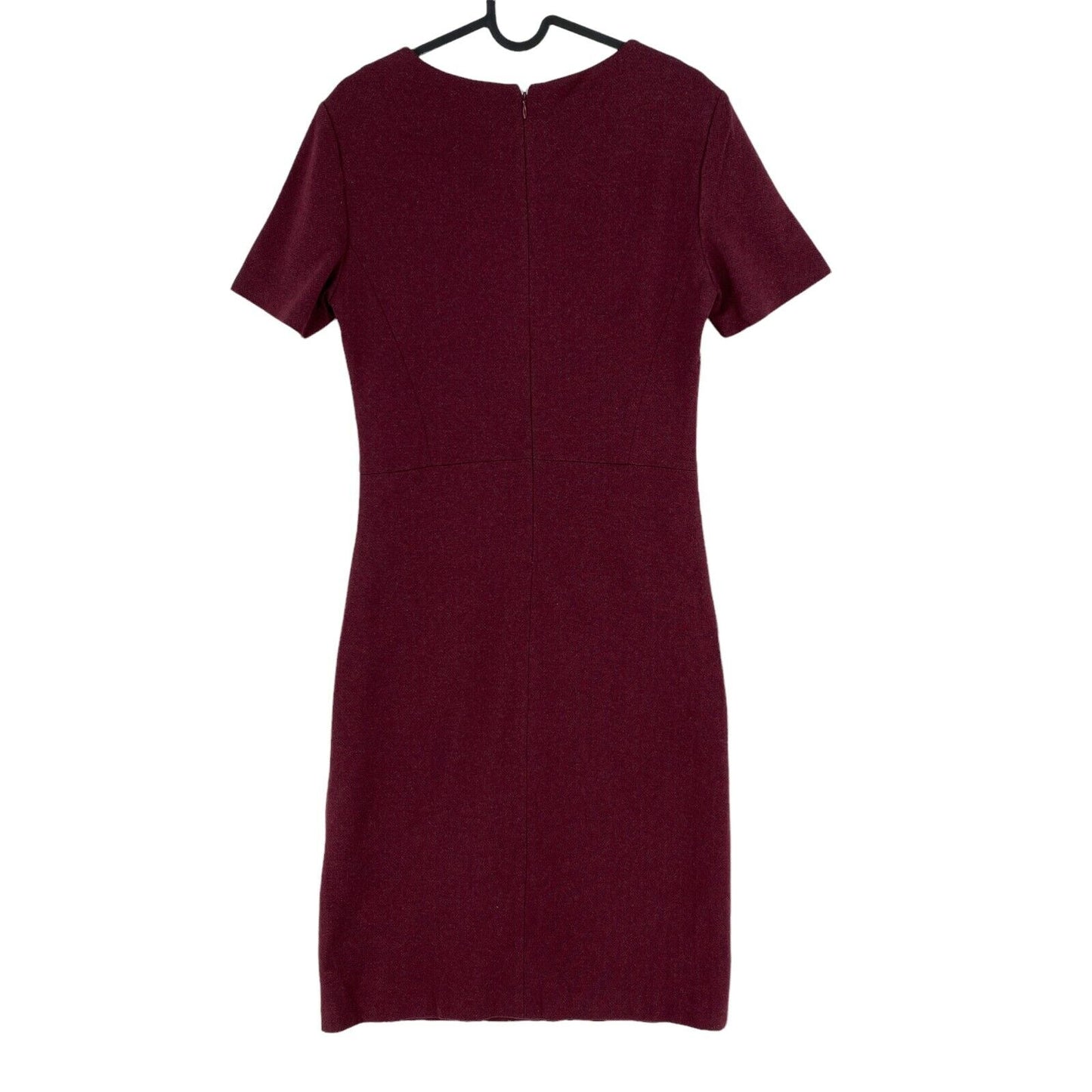 GANT Dark Red Herringbone Jersey Pique Dress Size EU 38 44 UK 12 18 US 8 14