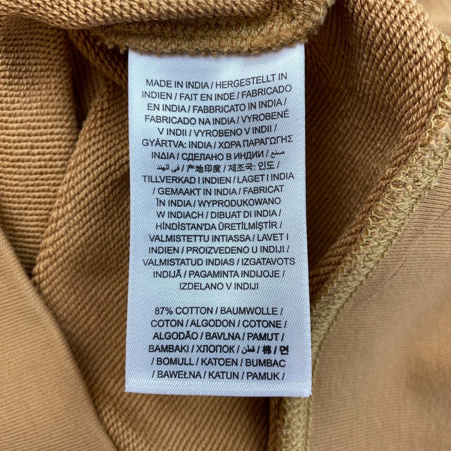 GANT Pullover mit Rundhalsausschnitt und Logo in Braun, Größe S