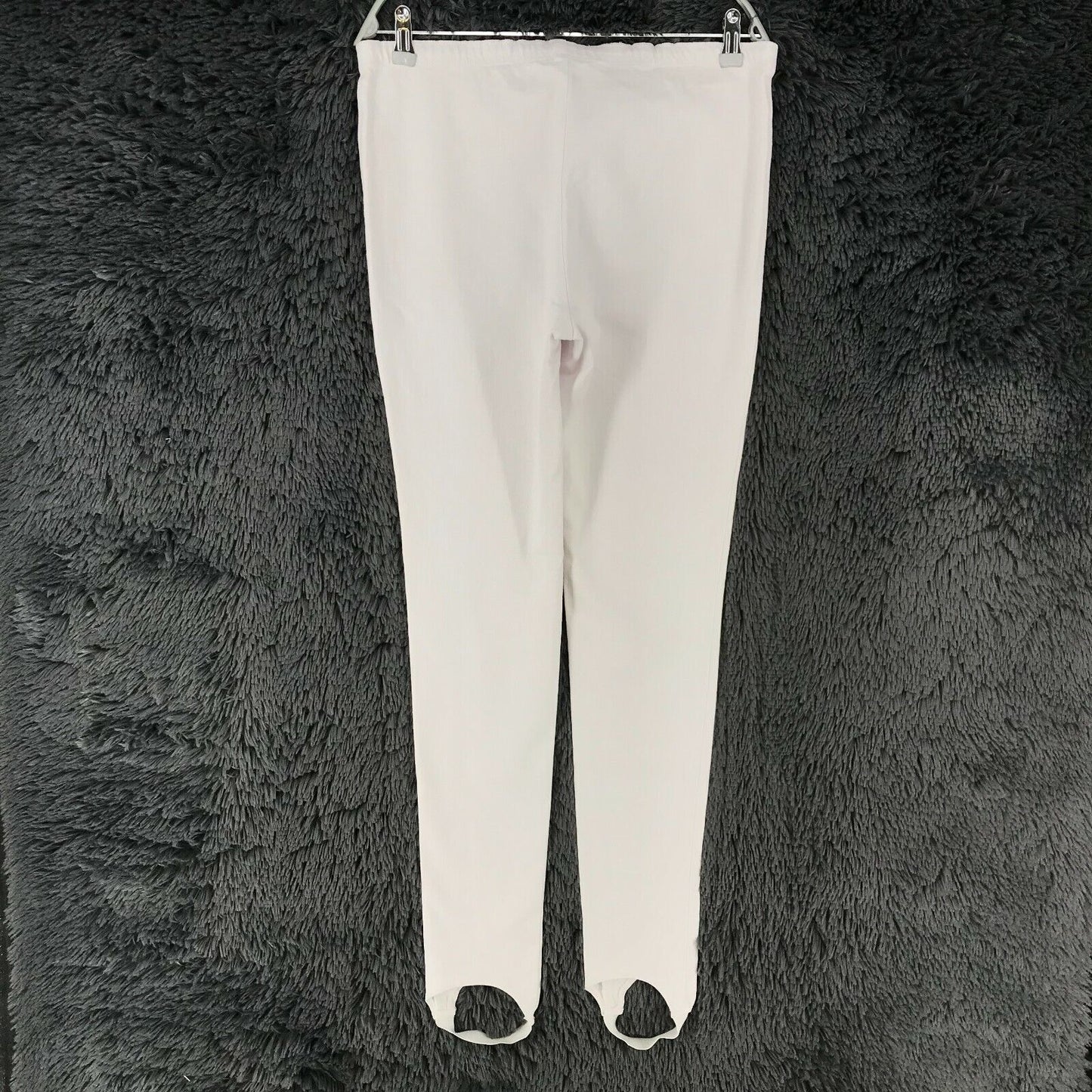 VUE SUR MER Women White Stretch Skinny Fit Trousers Size 40 W32