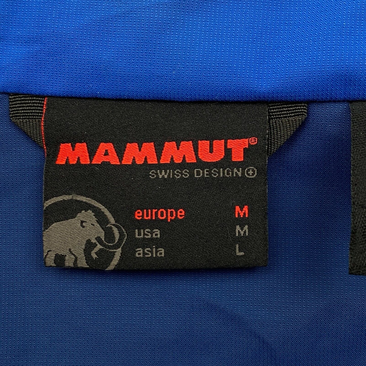 MAMMUT DRY TECH Blaue Jacke Größe M