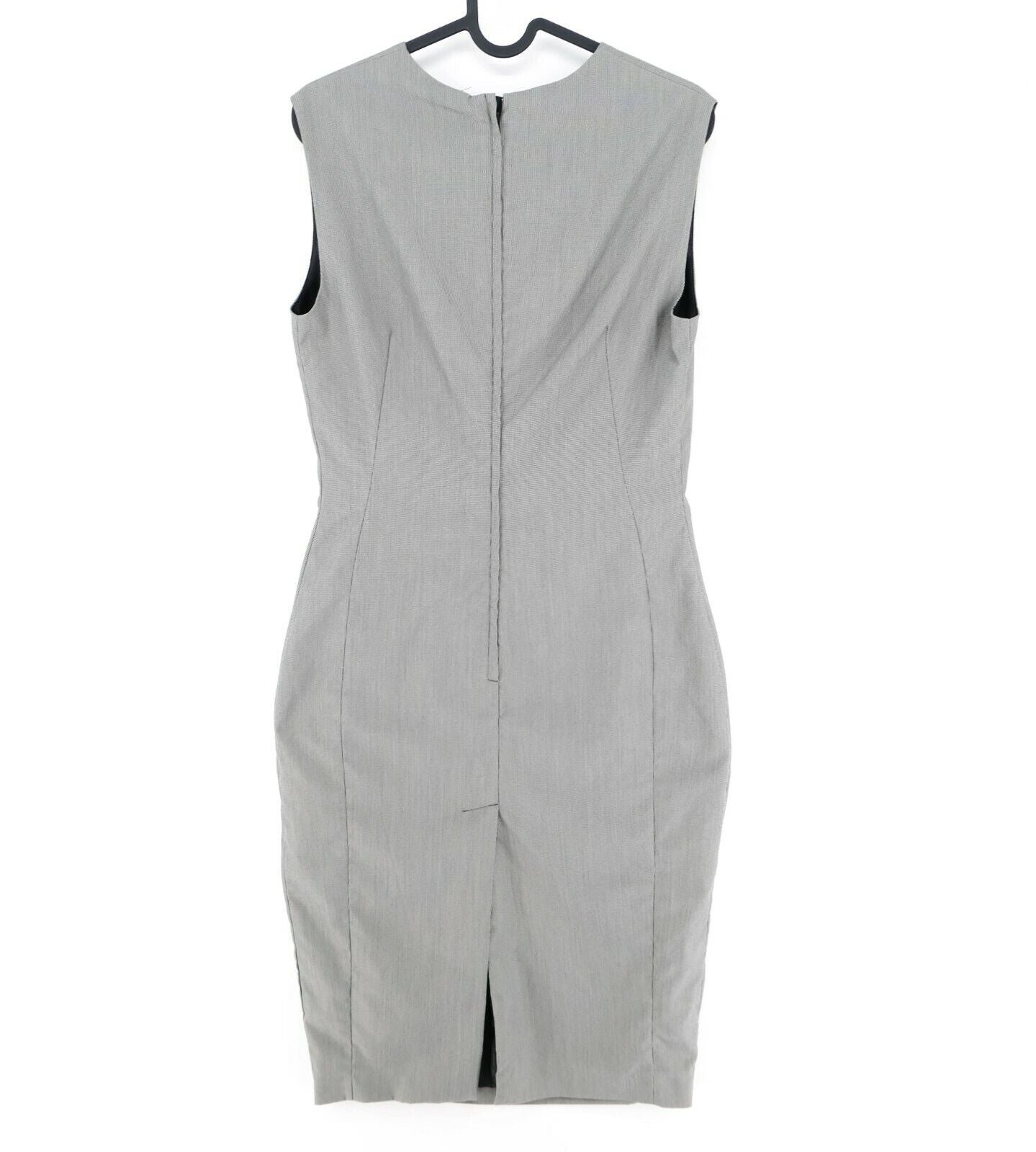 RRP €134 STEFANEL Grey Striped Dress Size EU 38 UK 10 US 8