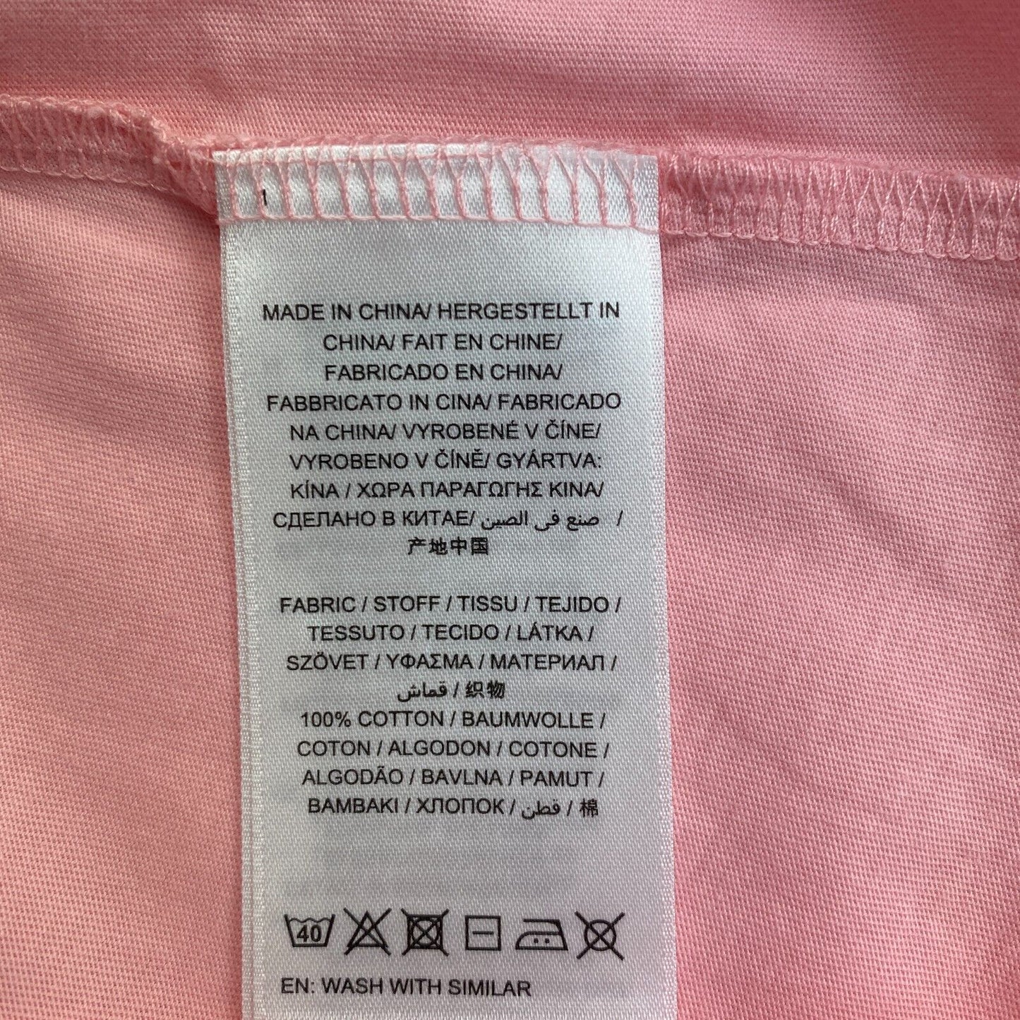 GANT Pink 1949 Logo Crew Neck T Shirt Size XS