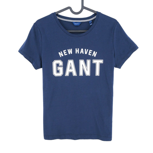 GANT Navy Blue Logo Crew Neck T Shirt Size XS