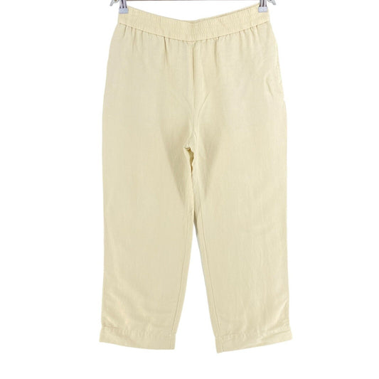 GANT Beige Leinen Viskose Schlupfhose Hose Größe EU 38 UK 10 US 8