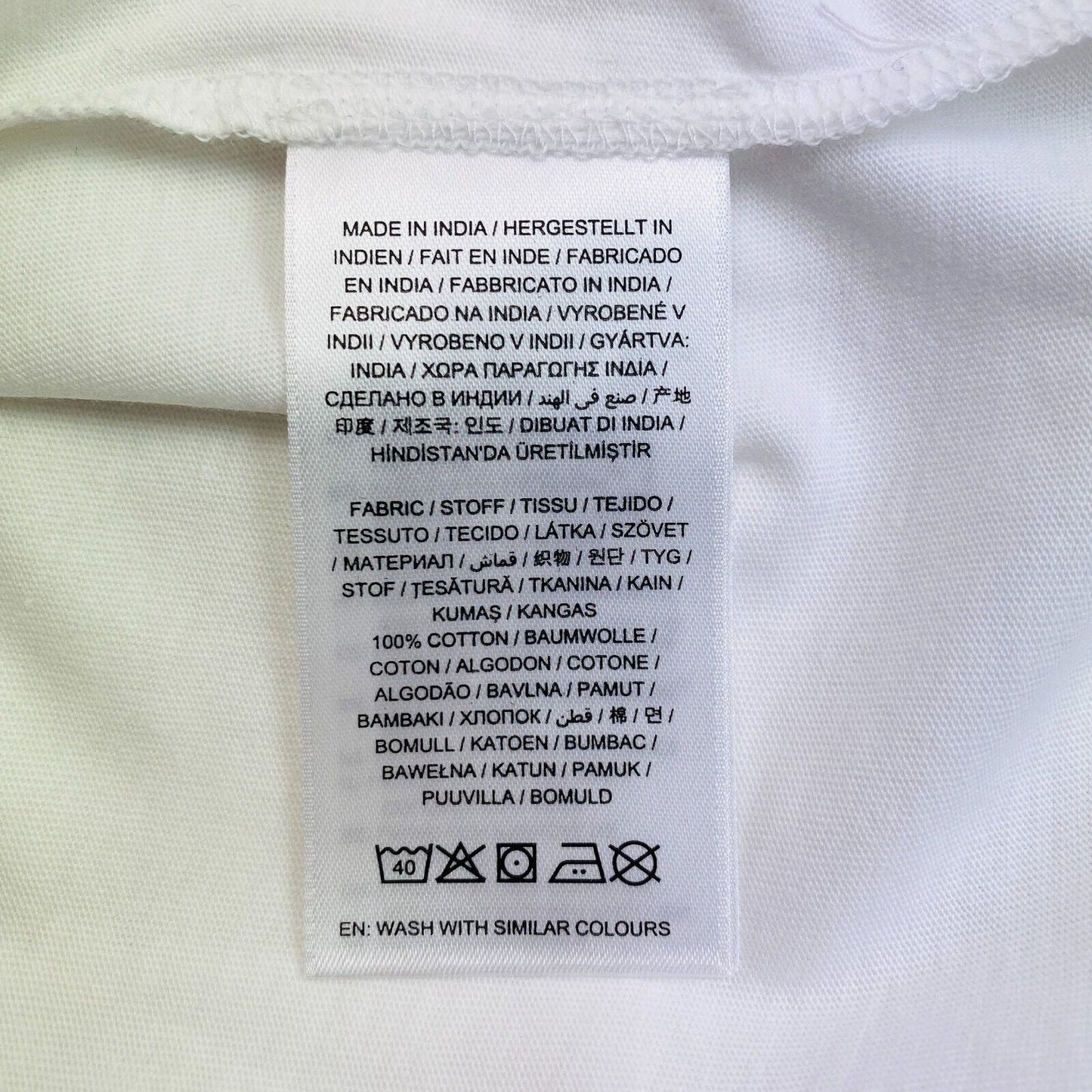 GANT White Original Slim Fit Crew Neck Long Sleeves T Shirt Size XL