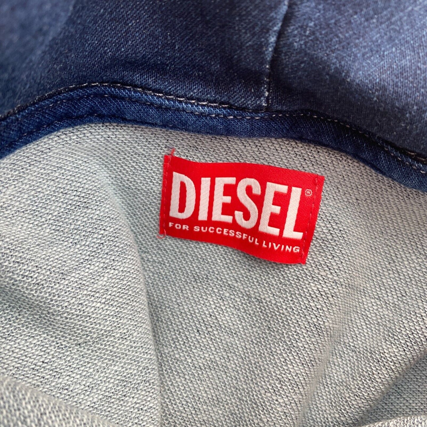 Diesel Girls Blue Denim Hoodie Dress Size 12 Years 156 cm