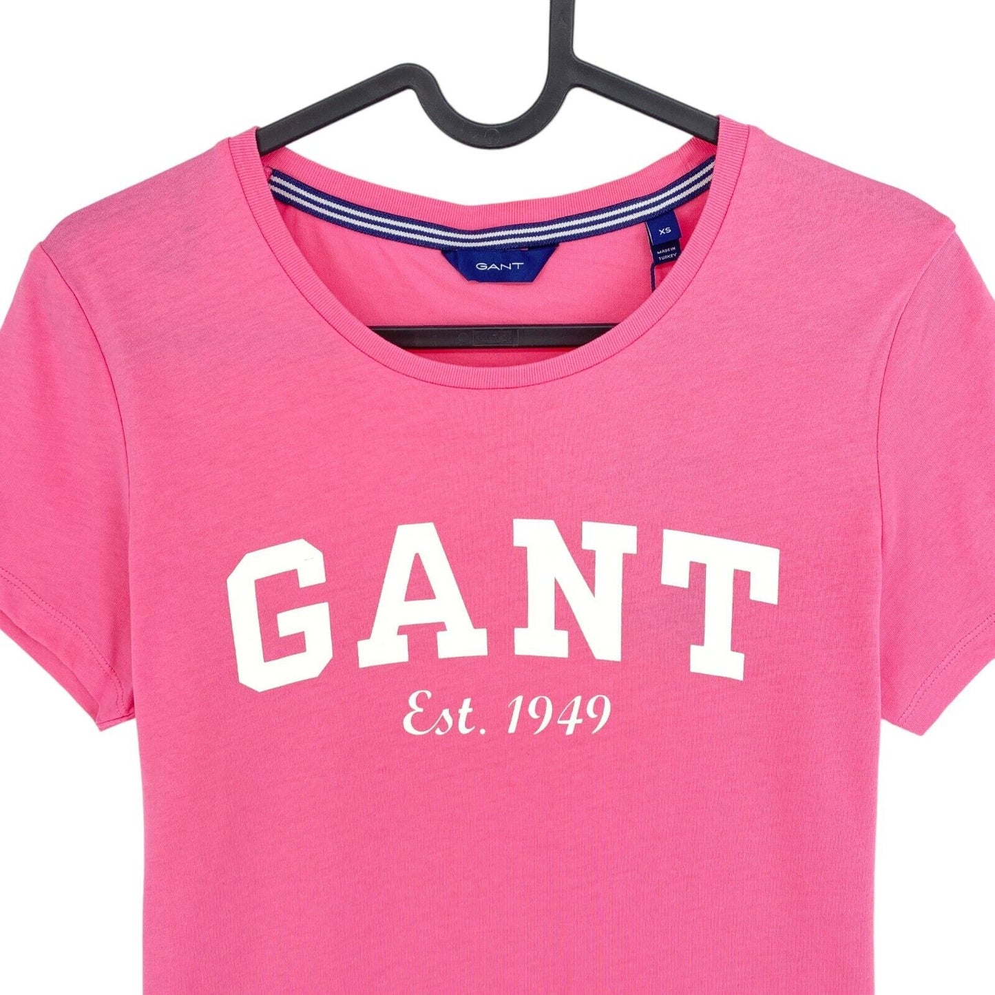 GANT Pink Rose  Logo Crew Neck T Shirt Size XS