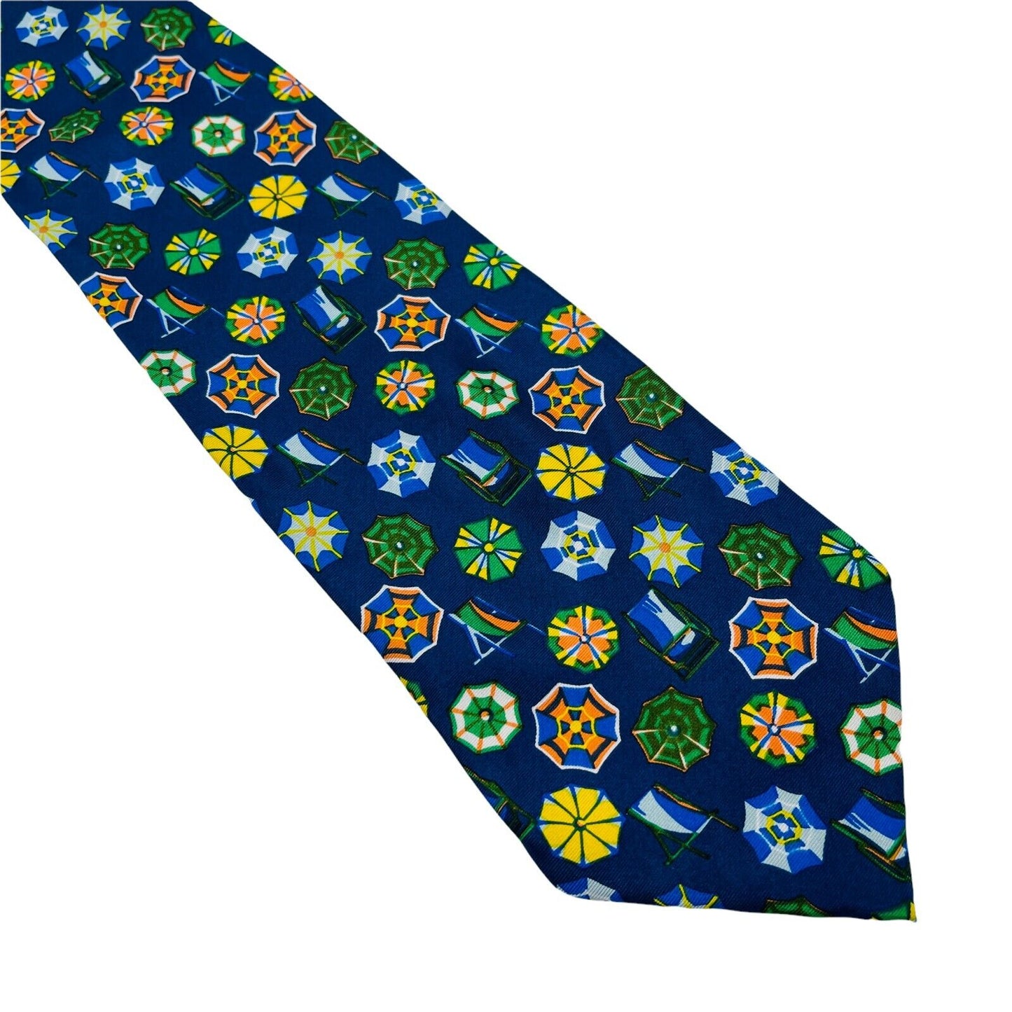 GANT Vintage Blue Ornamented 100% Silk Hand Made Tie