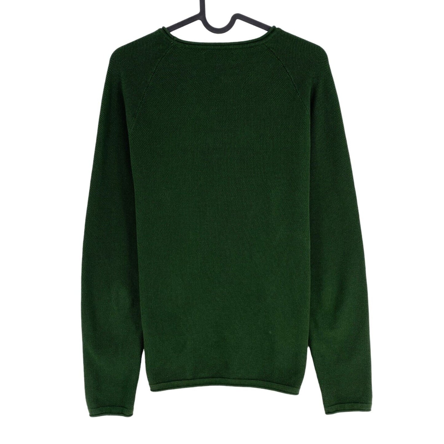 JACK&amp;JONES Pull à col rond en tricot vert foncé Taille L