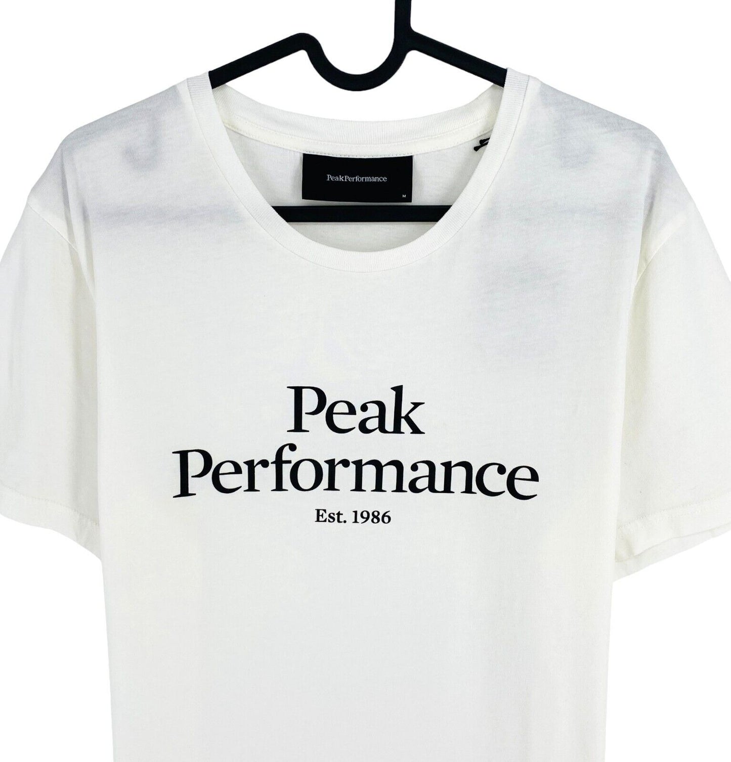 PEAK PERFORMANCE Men White Original Crew Neck Short Sleeves T Shirt Size M