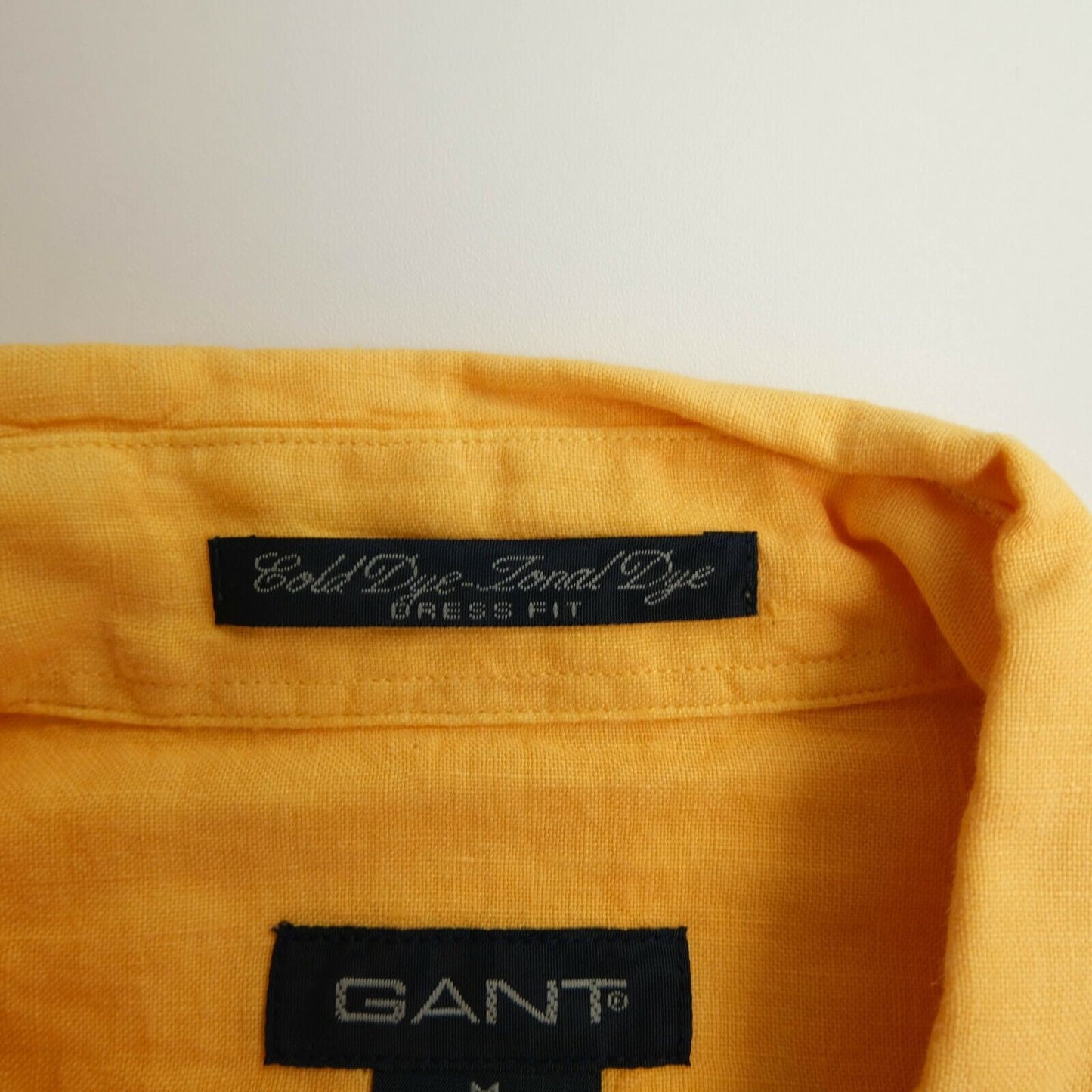 GANT Orange Cold Dye Tonal Dye Dress Fit Shirt Size S M L