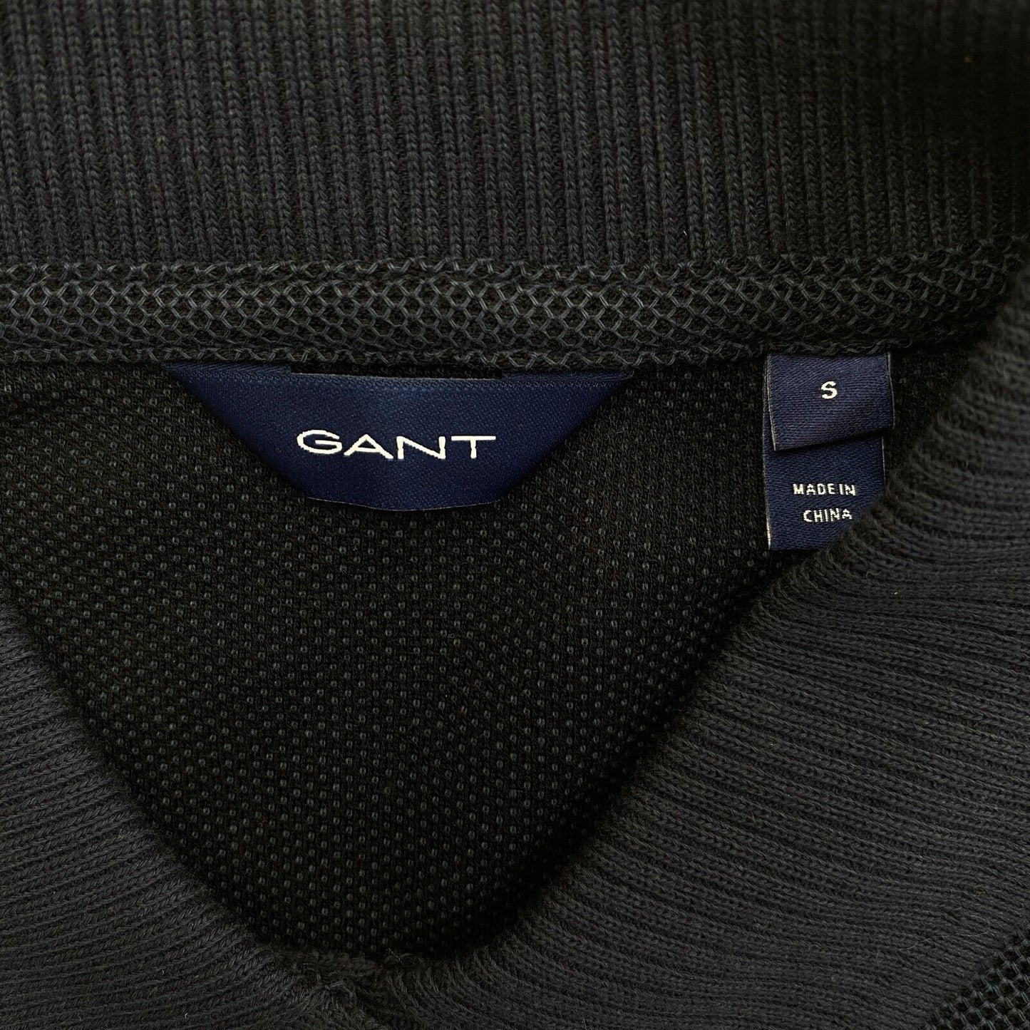 GANT Navy Blue Rope Icon Pique Polo Shirt Size S