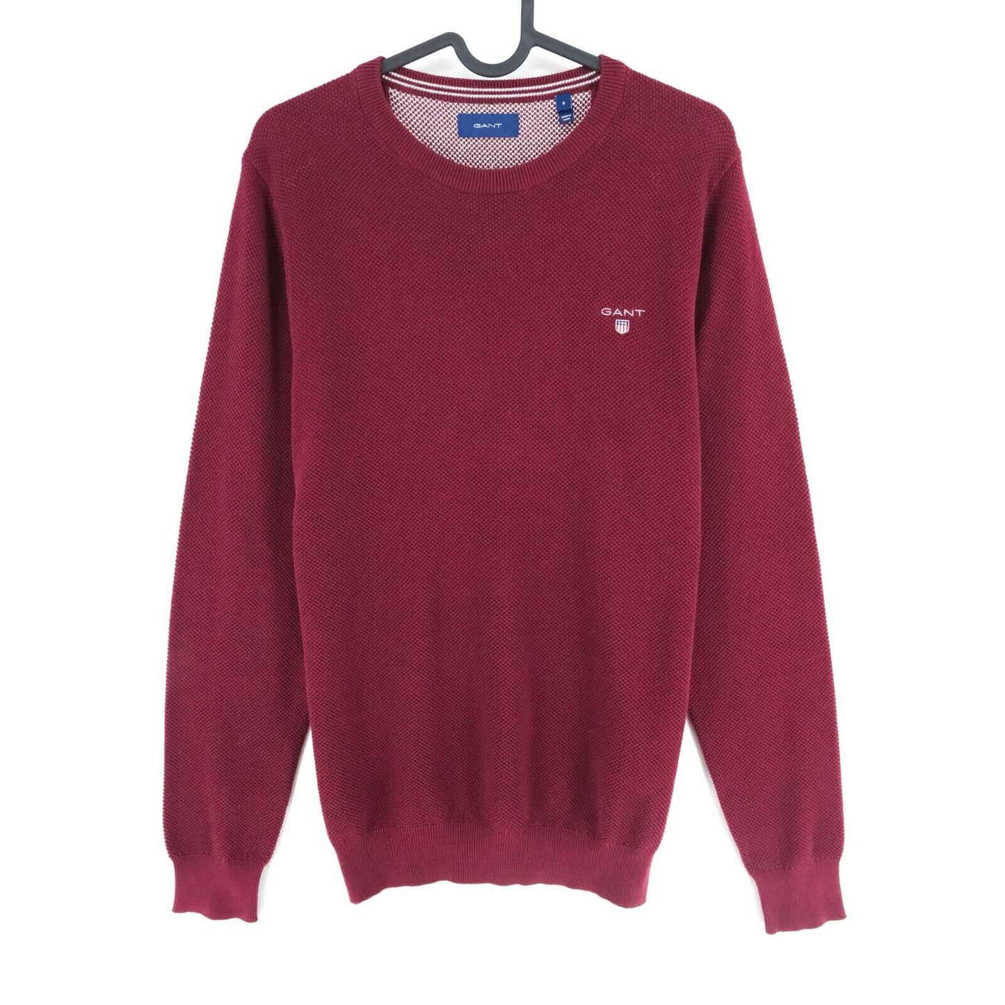 GANT Red Original Crew Neck Jumper Sweater Size S