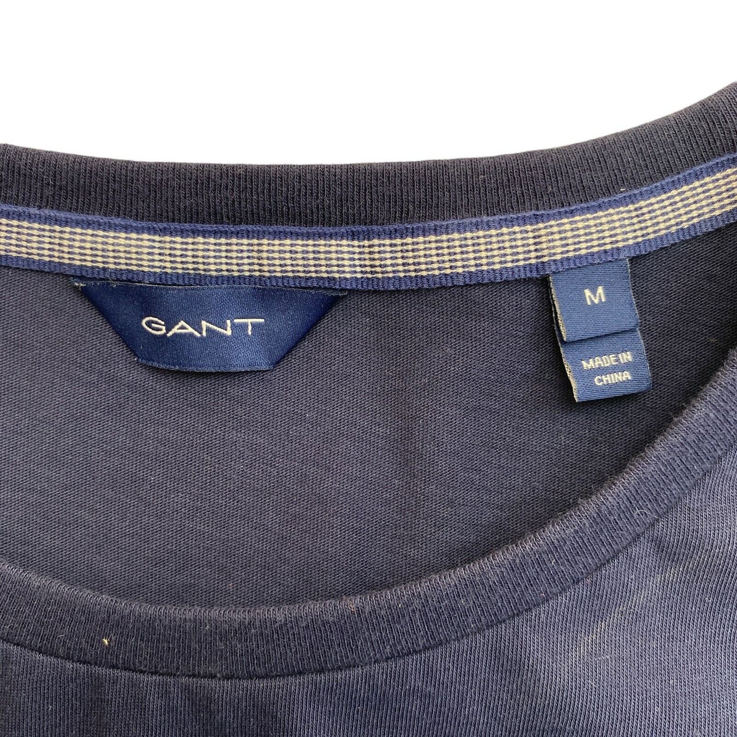 GANT Navy Blue Lock Up Crew Neck T Shirt Size M