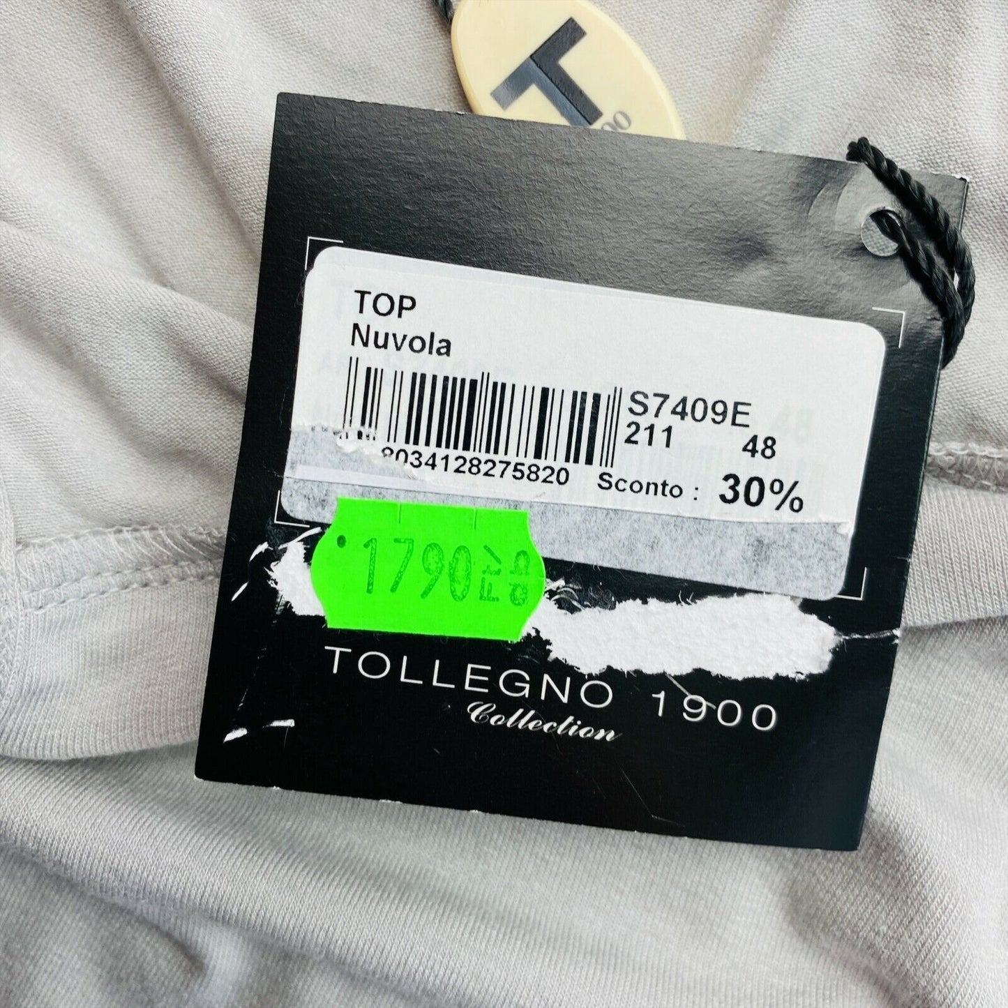 TOLLEGNO 1990 Graues Tanktop Größe 48 EU 44 UK 16 US 14