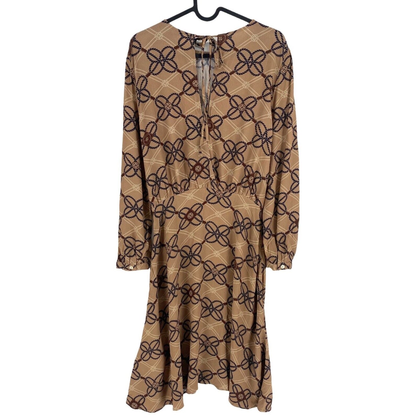 GANT Women Brown Printed Long Sleeves Dress Size EU 34 UK 6 US 4