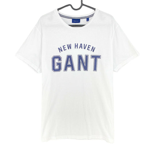 GANT White Logo NH Crew Neck T Shirt Size L