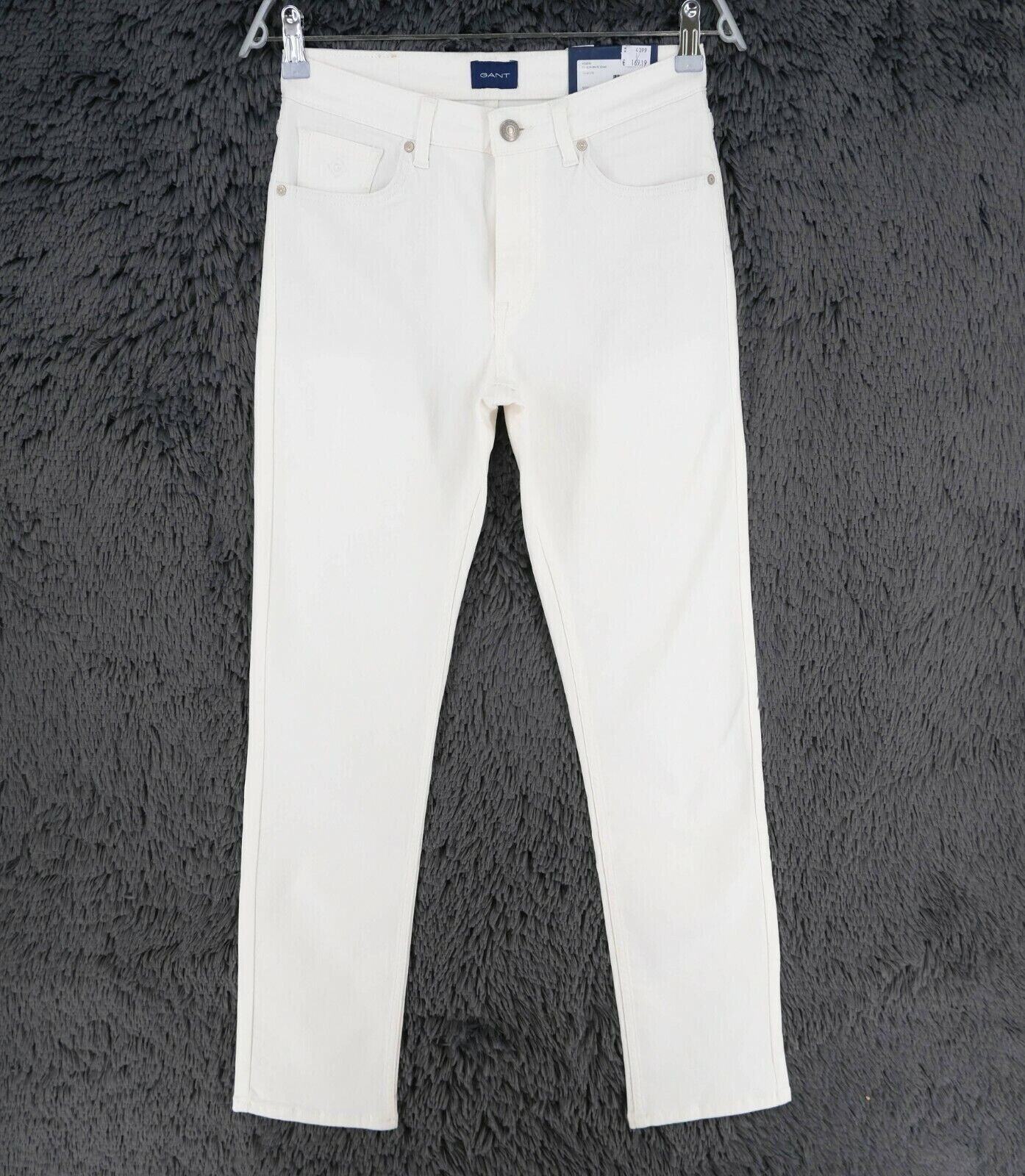 GANT Women White Slim Tapered Fit Jeans Size W27 L32