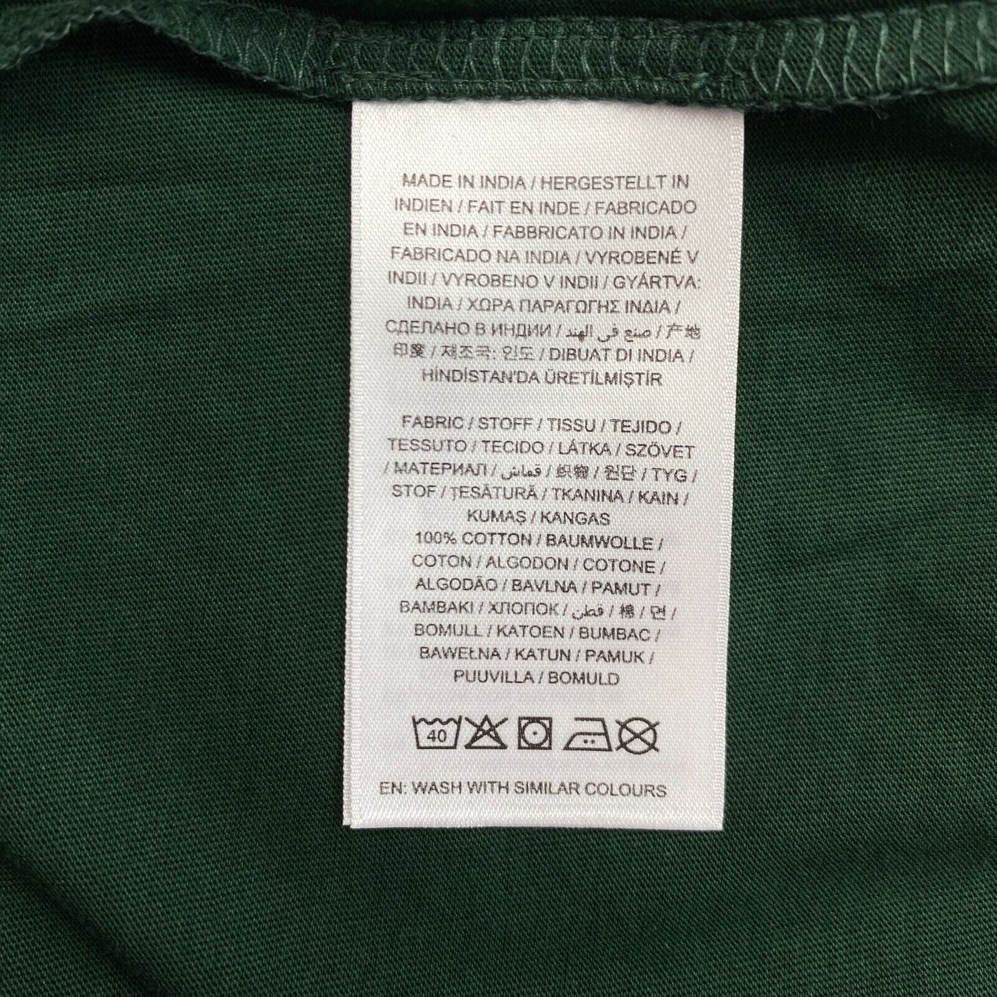 GANT Dark Green Original Long Sleeves Crew Neck T-Shirt Size L