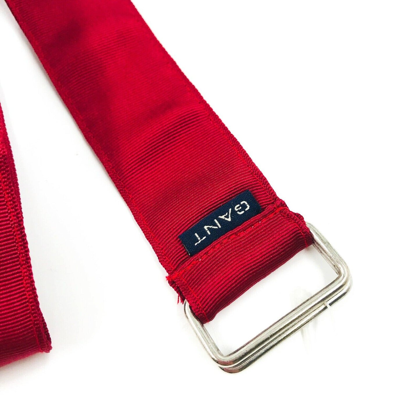 GANT Red Casual Solid Cotton Belt Size 85 cm / 34 in