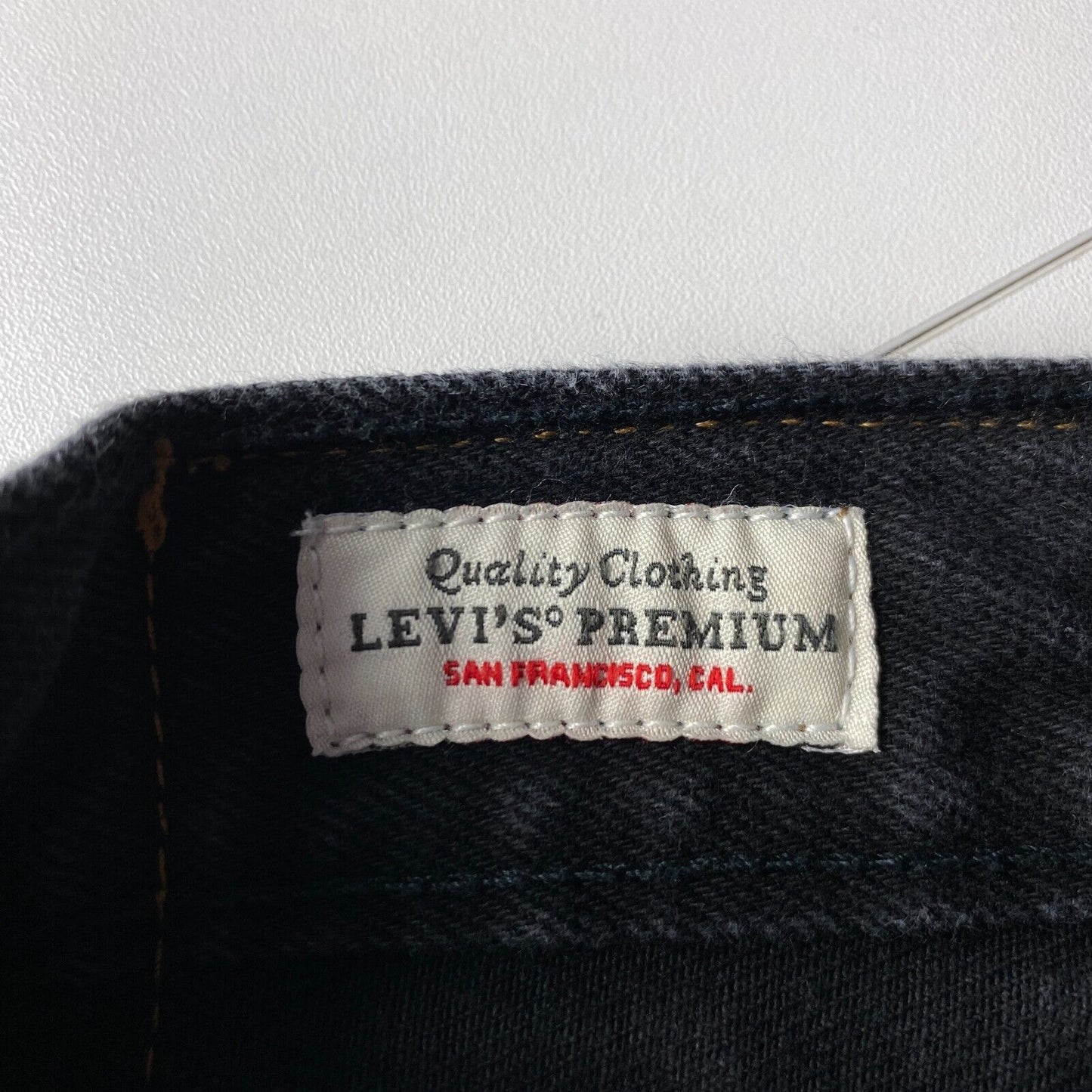 Levi's Premium 501 Dark Grey Original Regular Straight Fit Jeans W38 L28