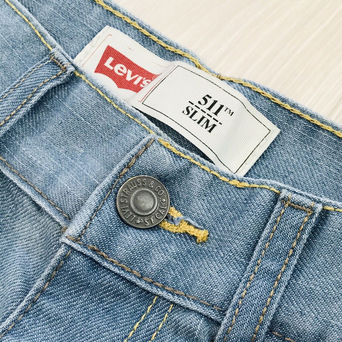 Levi's 511 Damen-Jeans in Slim Fit, Blau, Größe 14 Reg / W27 L27