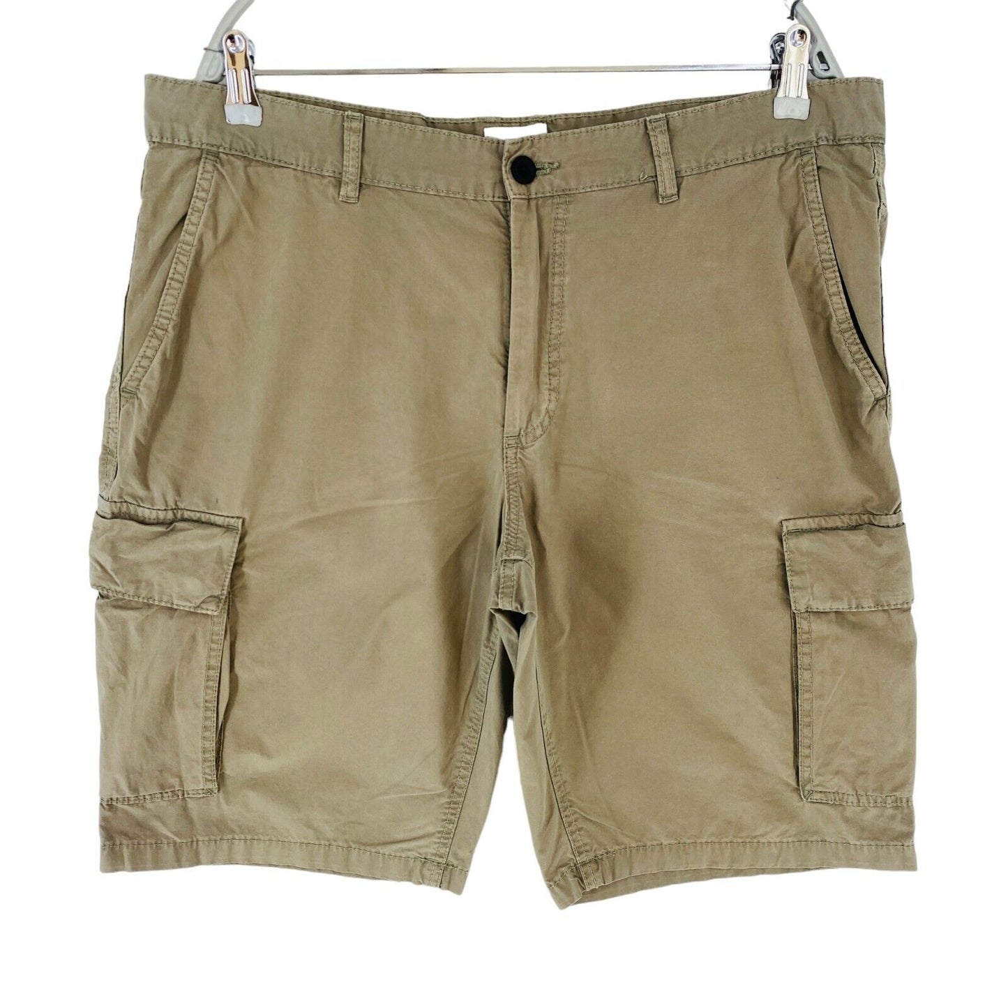 Camel Active Mens Brown Regular Fit Cargo Shorts Size W36